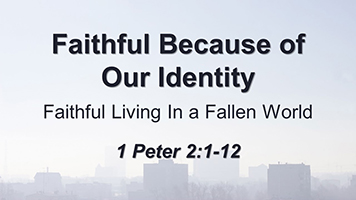 Faithful Because of Our Identity