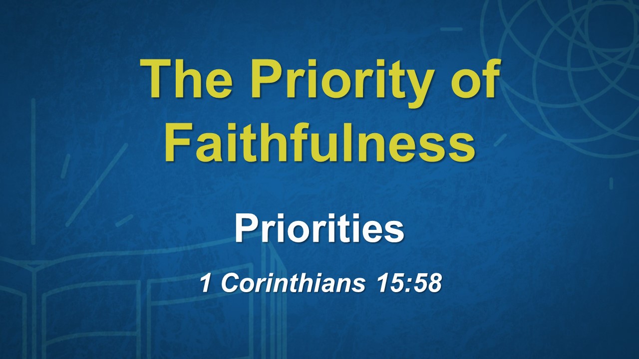 The Priority of Faithfulness