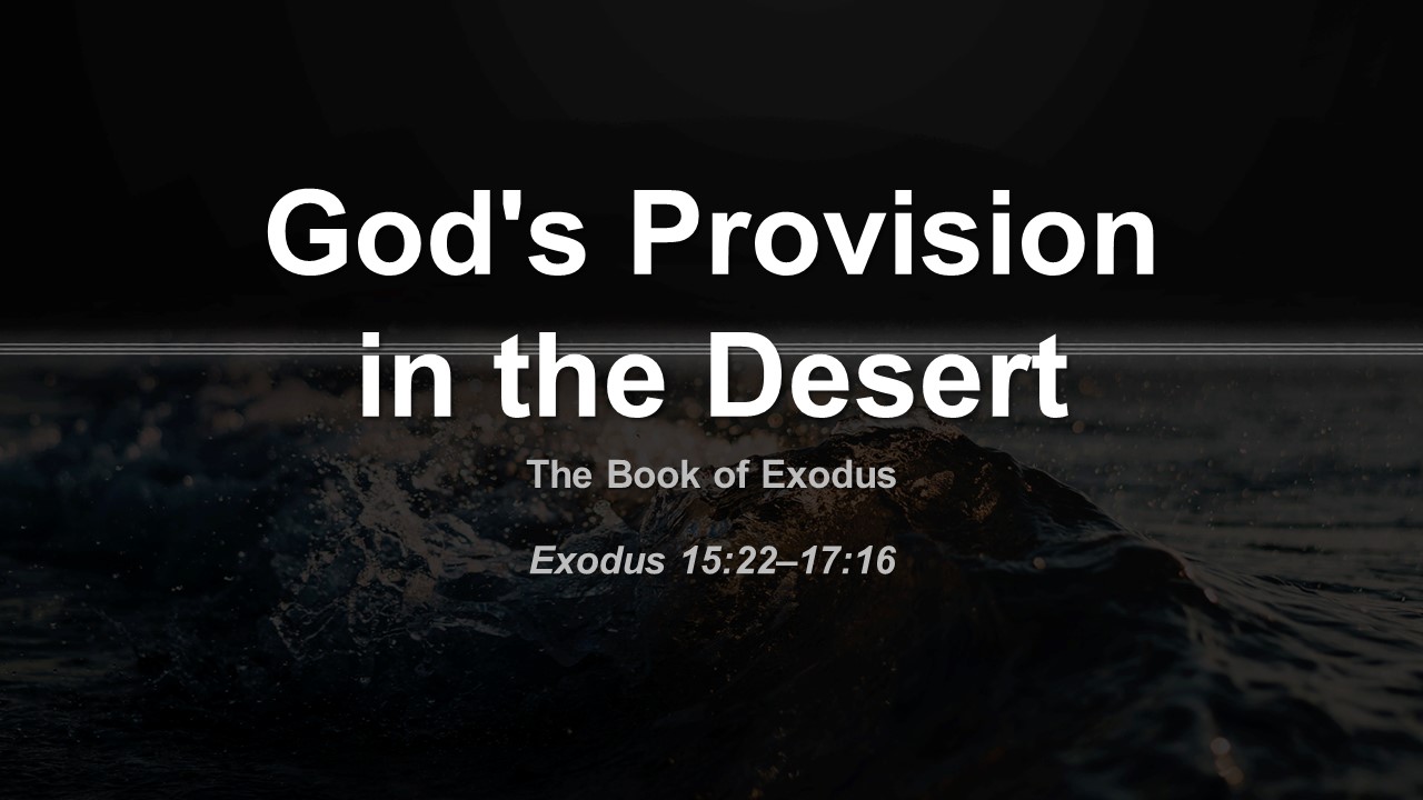 God’s Provision in the Desert.