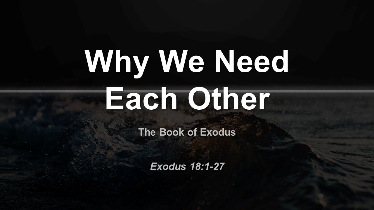 Why We Need Each Other