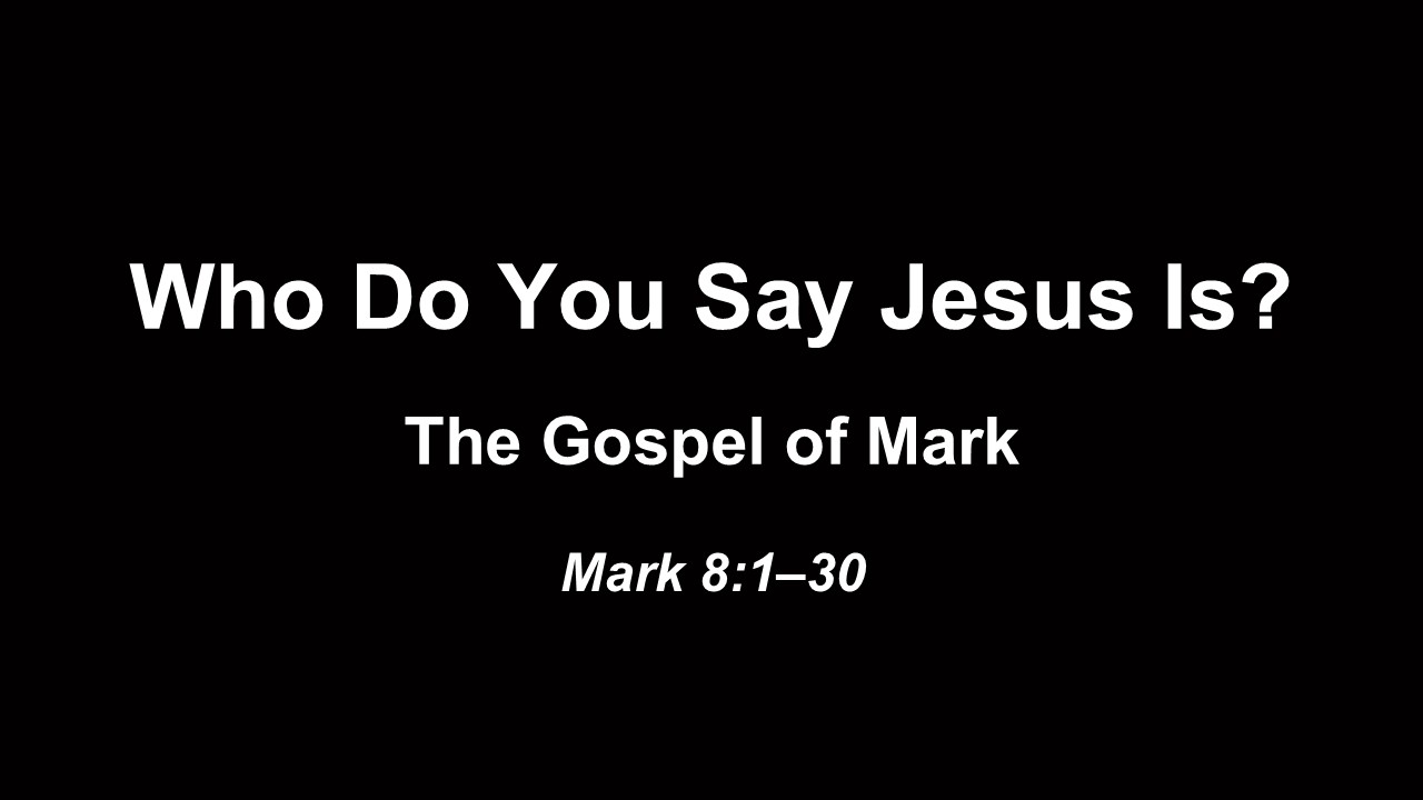 Who So You Say Jesus Is