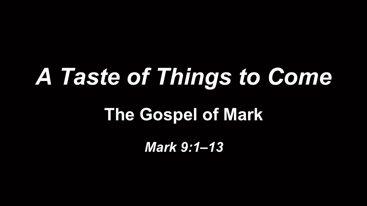 A Taste of Things to Come